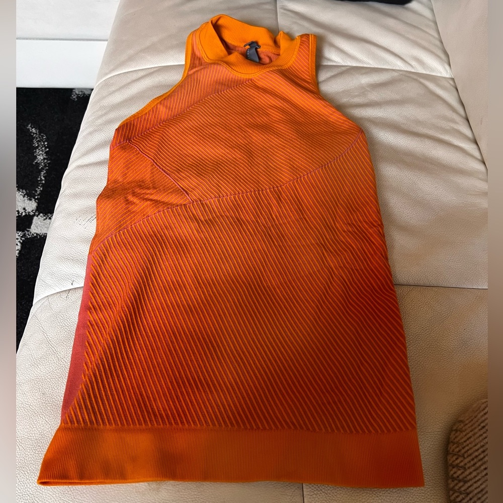 Stella McCartney for Adidas orange/ pink seamless top xs